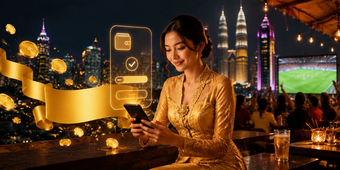 Pengguna wanita Kuala Lumpur menggunakan telefon pintar untuk akses platform sukan 81700